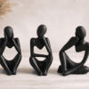 Silicone Mould : 3 Piece Abstract Figurine Silicone Mould (CODE TUM_3AFSM)