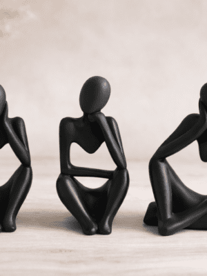 Silicone Mould : 3 Piece Abstract Figurine Silicone Mould (CODE TUM_3AFSM)