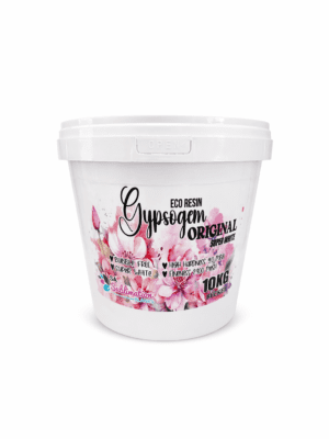 Gypsum Eco Resin : Gypsogem Eco Resin Original Powder SUPER WHITE, 10kg in a bucket + scoop/measuring cup