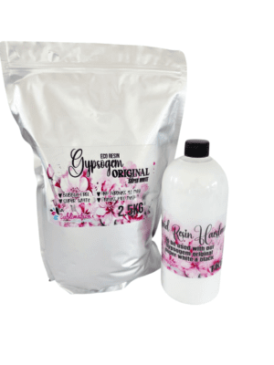 Gypsum Original 3.5kg White COMBO NB Gypsum Eco Resin : Combo Deal, 2.5kg Gypsogem Eco Resin Original Super White Powder +1l Hardener (3.5kg)