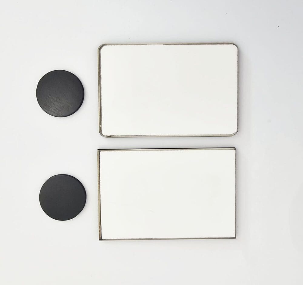 MDF_FM_6by9cm Laser Sublimation Blanks : 3mm Super Glossy RECTANGLE Single Sided MDF Fridge Magnet (6 by 9cm)