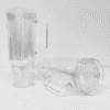 Snow Globe Tumblers : 40oz (1182,94mls) Plastic Stanley Dupe Styled Snow Globe Tumbler (with predrilled hole & plug)