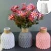 Silicone Mould : 1 piece Bohemian Styled Water ripple vase Silicone Mould (WRV)
