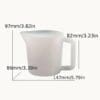 Arts & Crafts : 5 Channel 500ml Silicone Split Pouring Cup with Handle (Chasp)