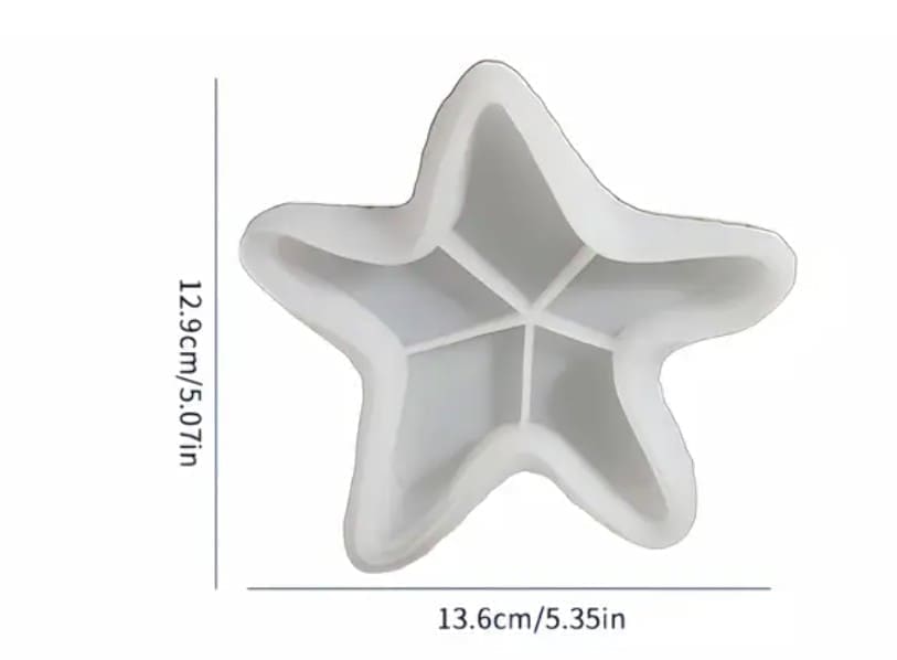 Silicone Moulds : Scallop Star Shell Silicone Mould (Sc01)