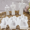 Silicone Mould : Heart Angel Trio Silicone Mould (HrtTrioAng)