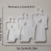 Silicone Mould : Heart Angel Trio Silicone Mould (HrtTrioAng)