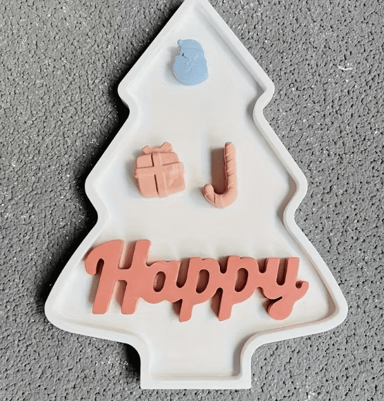 Silicone Mould : Christmas Tree Shaped Tray Silicone Mould (CTSM)