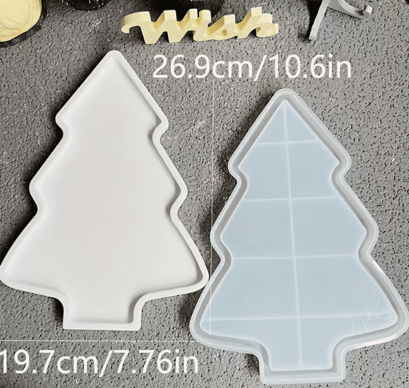 Silicone Mould : Christmas Tree Shaped Tray Silicone Mould (CTSM)