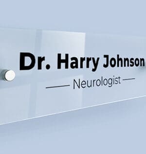 3D UV Print : Direct Print Name Plate (27 by 10.7cm)