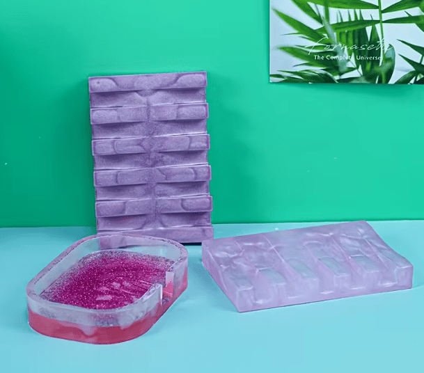 Silicone Mould : Soap Tray Silicone Moulds (2 Designs)
