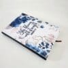 Personalised Gifting : A5 PU Leather Note book with theme floral print with "She Blooms with Strength Proverbs 31:25"
