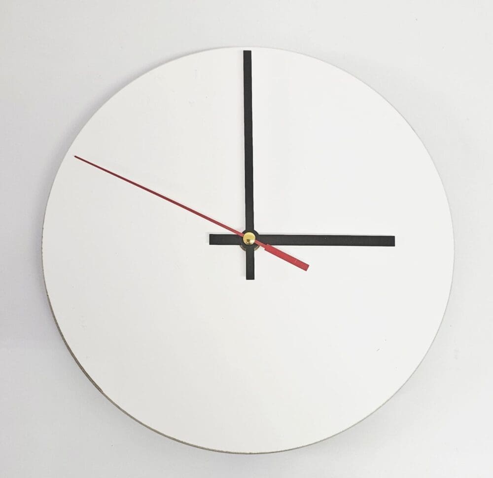 Sublimation Blanks : 3mm Circle Super Gloss Sublimation MDF Clocks (20, 25 & 30cm)