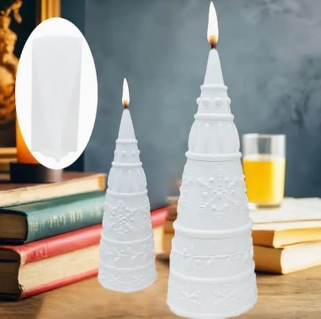 Silicone Mould : 3D 2Piece Christmas Tree (3D_2Pc_CT)
