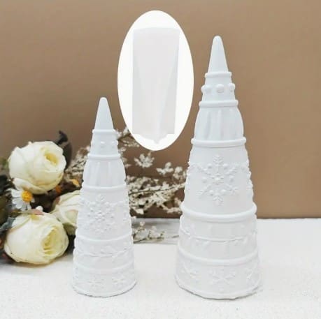 Silicone Mould : 3D 2Piece Christmas Tree (3D_2Pc_CT)