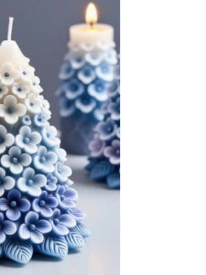3D Christmas Tree Floral Silicone Mould : 3D Floral Christmas Tree (3DxFlower)