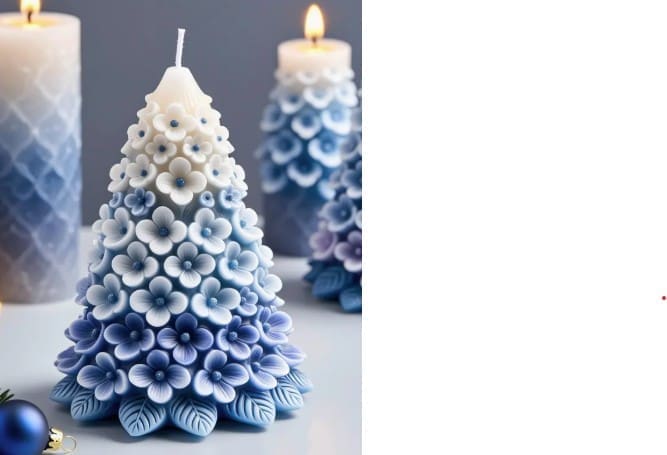 Silicone Mould : 3D Floral Christmas Tree (3DxFlower)