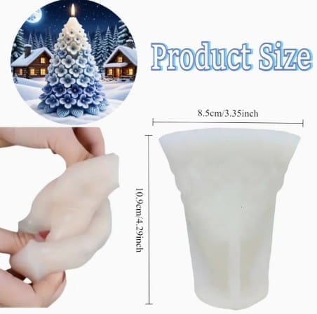 Silicone Mould : 3D Floral Christmas Tree (3DxFlower)