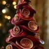 Silicone Mould : 3D Christmas Tree with Roses (3DRose)
