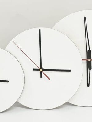 All Circle L,M,S 1 Sublimation Blanks : 3mm Circle Super Gloss Sublimation MDF Clocks (20, 25 & 30cm)