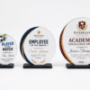 Laser Sublimation Blanks : DIY 3mm Super Glossy Sublimation MDF Circular Style Award/Trophy (Small, Medium & Large)