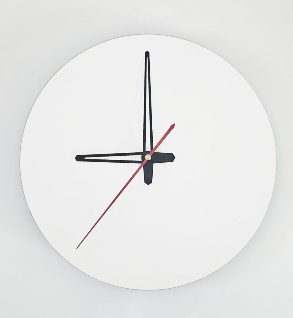 Sublimation Blanks : 3mm Circle Super Gloss Sublimation MDF Clocks (20, 25 & 30cm)