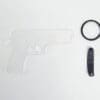 Laser Acrylic Shapes : CLEAR Acrylic GUN Shapes (3 & 5mm)