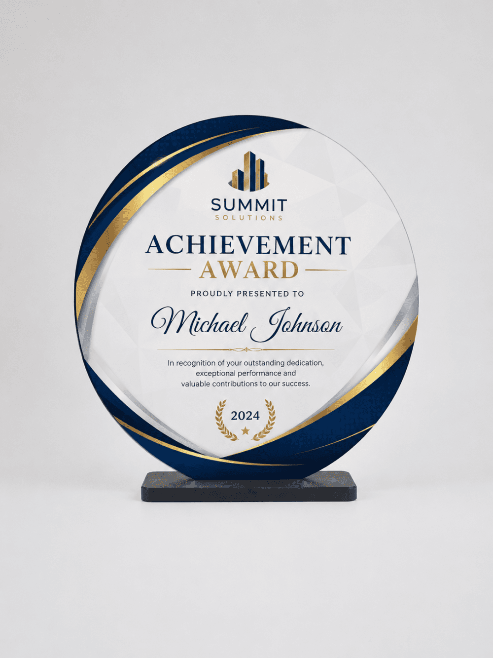 Laser Sublimation Blanks : DIY 3mm Super Glossy Sublimation MDF Circular Style Award/Trophy (Small, Medium & Large)