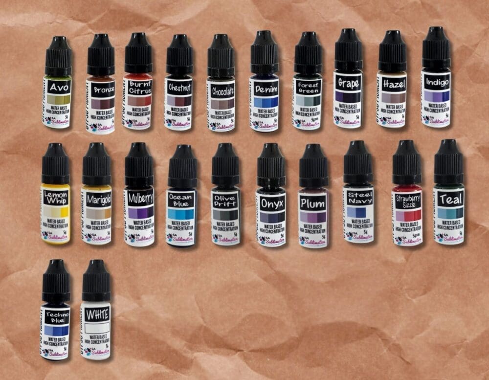 Gypsum Art : Gypso Pigment, 5gms Sample Size Water-based High Concentration Pigment (23 Colours)