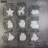 Silicone Mould : Hanging Christmas Ornaments - Set of 9 (Hang_Orn_9Pc)