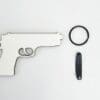 Laser Sublimation MDF Shapes : 3 or 5mm Sublimation MDF Gun (Single or Double Sided)+ with split keyring & clip
