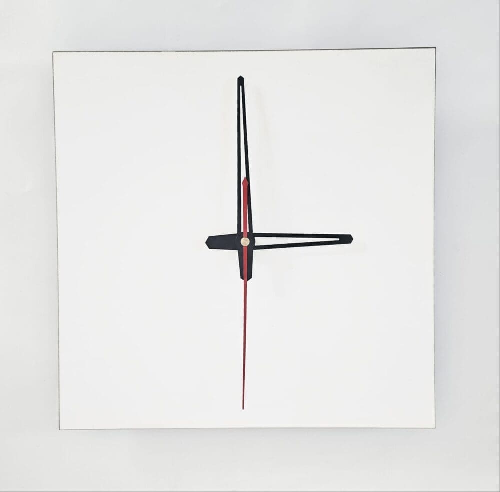 Sublimation Blanks : 3mm Square Super Gloss Sublimation MDF Clocks (20, 25 & 30cm)