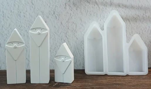 Silicone Mould : 3D Santa Claus (3DSC)