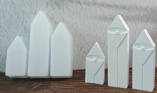 Silicone Mould : 3D Santa Claus (3DSC)