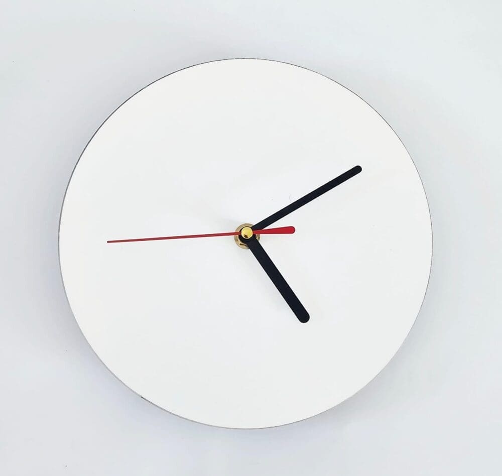 Sublimation Blanks : 3mm Circle Super Gloss Sublimation MDF Clocks (20, 25 & 30cm)