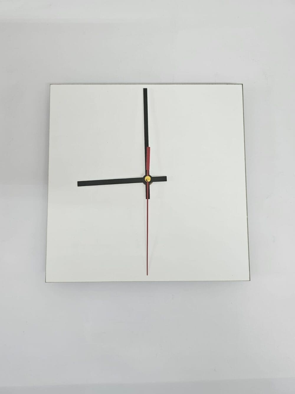 Sublimation Blanks : 3mm Square Super Gloss Sublimation MDF Clocks (20, 25 & 30cm)