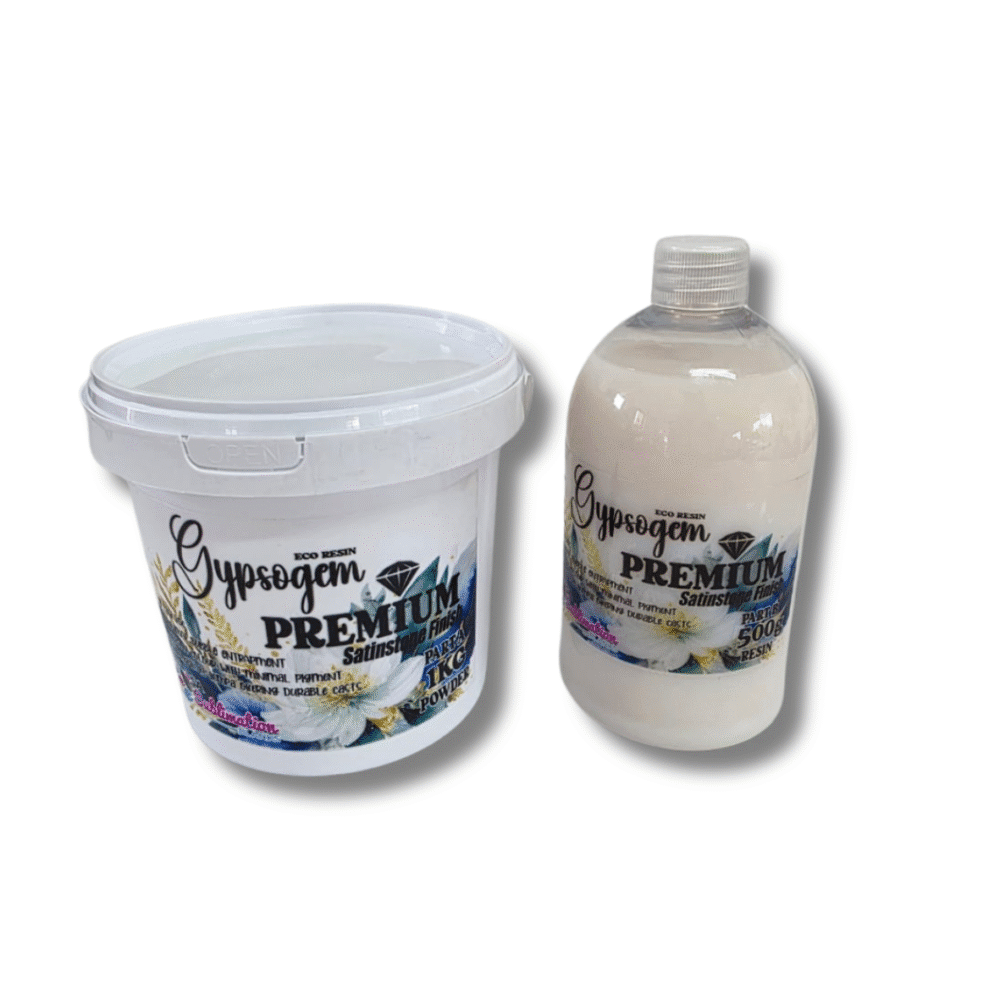 Gypsum Powder : Combo Option 2 - Gypsogem Eco Resin Premium 1.5kg Combo (1kg Power; 500g Resin)