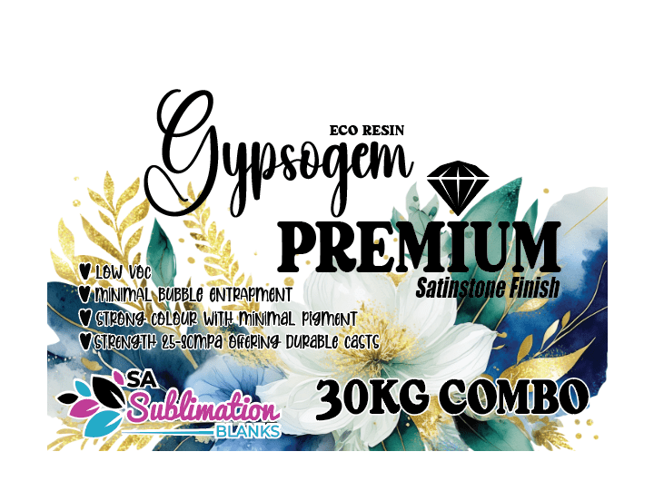 30KGCombo Gypsum Powder : Combo Option 7 - Gypsogem Eco Resin Premium 30kg Combo (20kg Power; 10kg Resin)