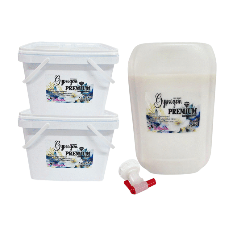 Gypsum Powder : Combo Option 8 - Gypsogem Eco Resin Premium 75kg Combo (50kg Power; 25kg Resin Drum + Tap)