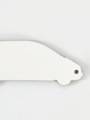 Laser Sublimation Blanks : Glossy MDF 3mm/5mm Single or Double Sided Sublimation Van Keychain with split keyring