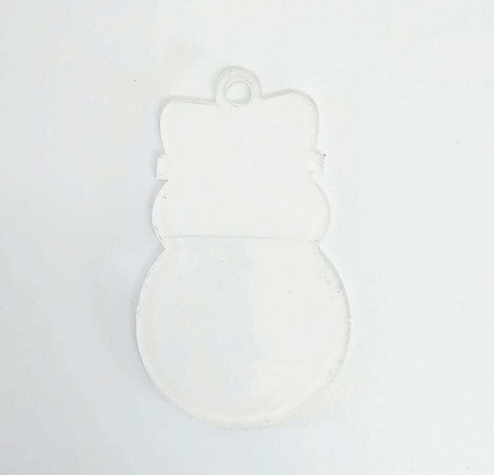 Laser Sublimation Blanks : Subli-Acyrlic (with white coating) Christmas Tree Shapes : Snowman (3 or 4mm)