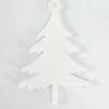 Laser Sublimation Blanks : Subli-Acyrlic (with white coating) Christmas Hanging Ornaments : Fur Tree Style 1 (3 or 4mm)