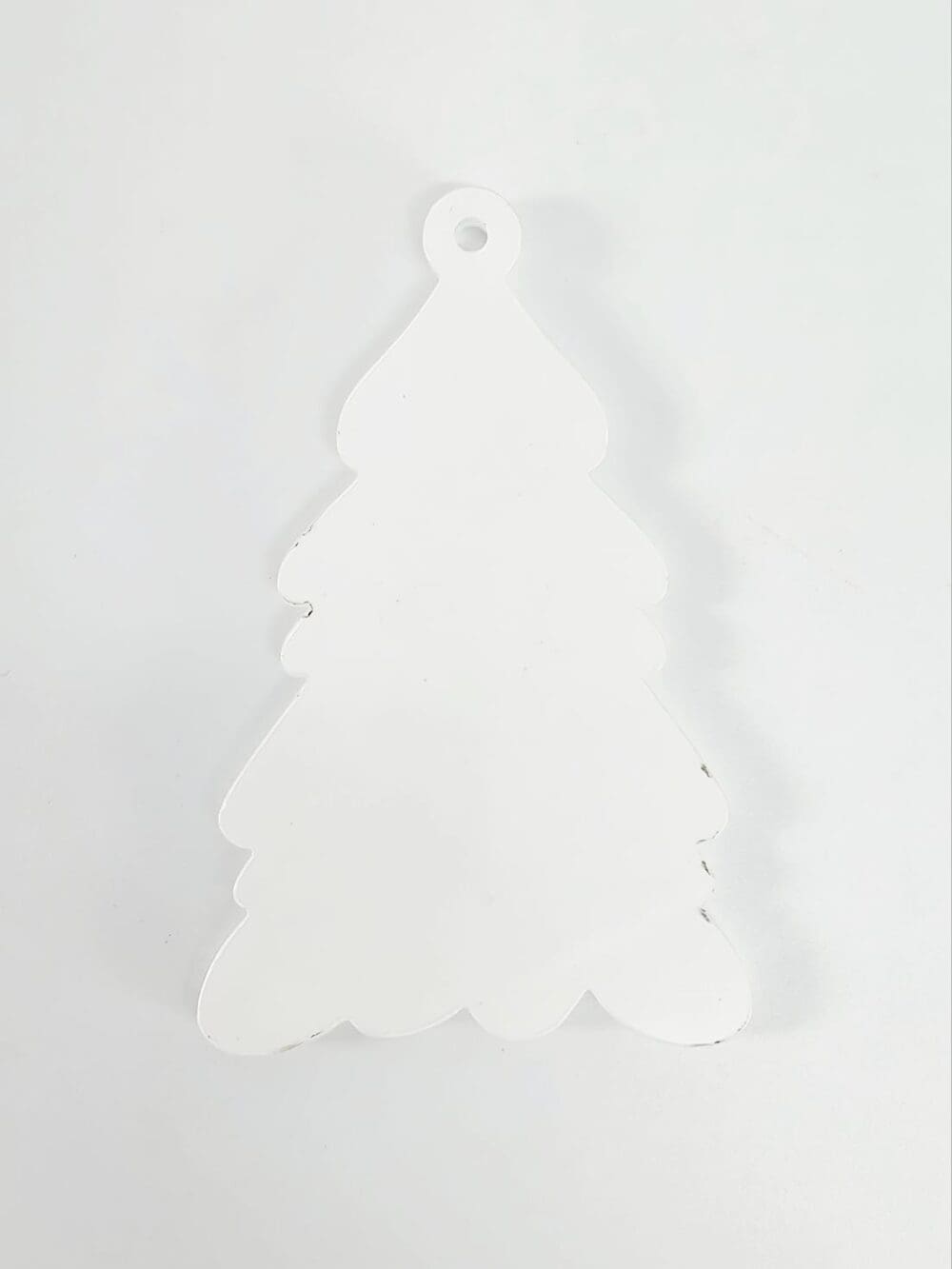 Laser Sublimation Blanks : Subli-Acyrlic (with white coating) Christmas Ornament : Tree Style 2 (3mm or 4mm)