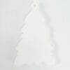 Laser Sublimation Blanks : Subli-Acyrlic (with white coating) Christmas Ornament : Tree Style 2 (3mm or 4mm)