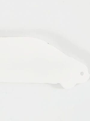 Laser Sublimation Blanks : 3mm or 4mm Subli-Acrylic Van Keychain with split keyring