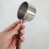 Arts & Crafts : 250ml Stainless Steel Measuring Cup with Wooden Handle