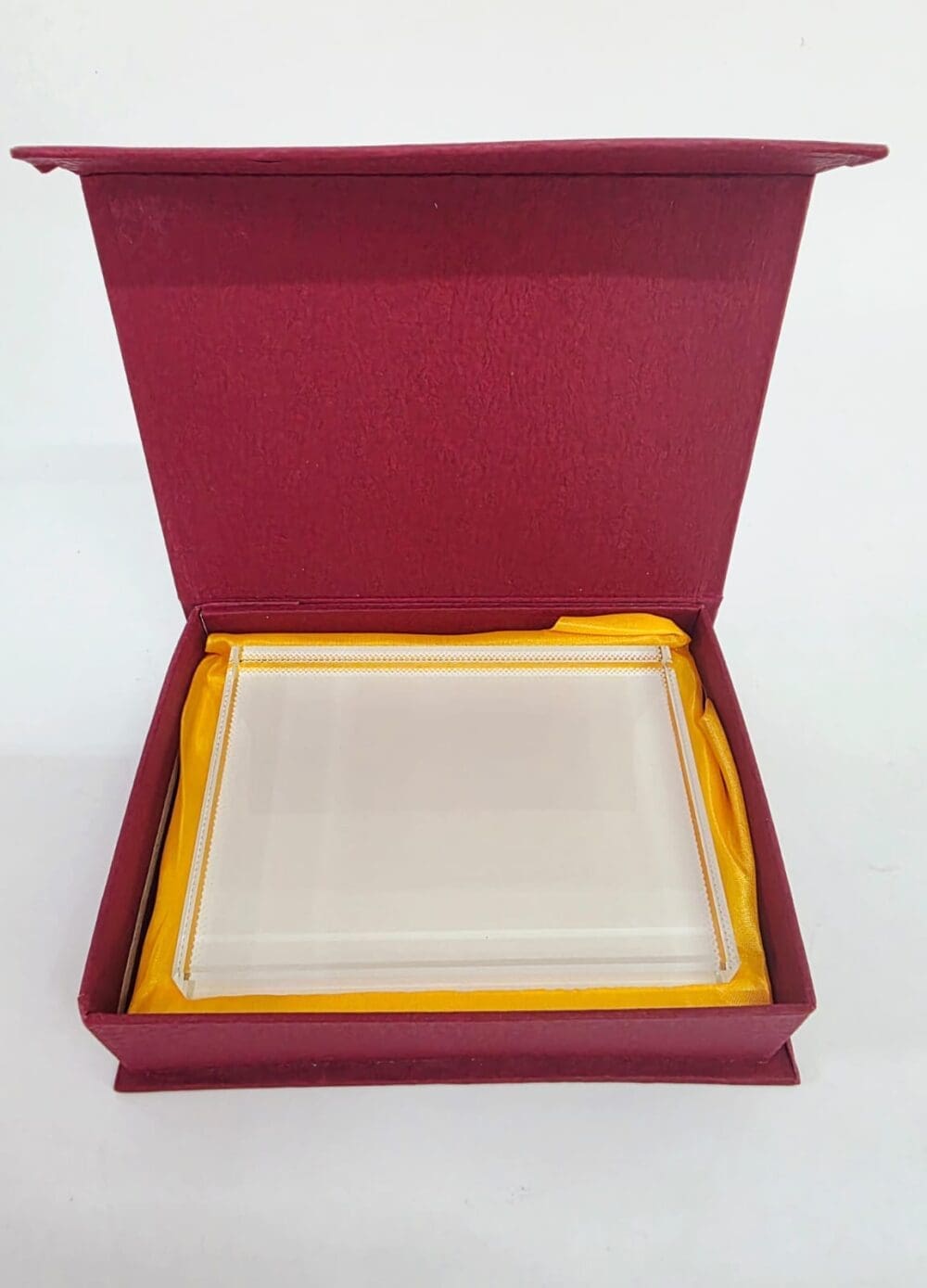 Sublimation Blanks : 2cm Thick Sublimation Crystal Glass (9 × 13 cm) – Premium Photo Block