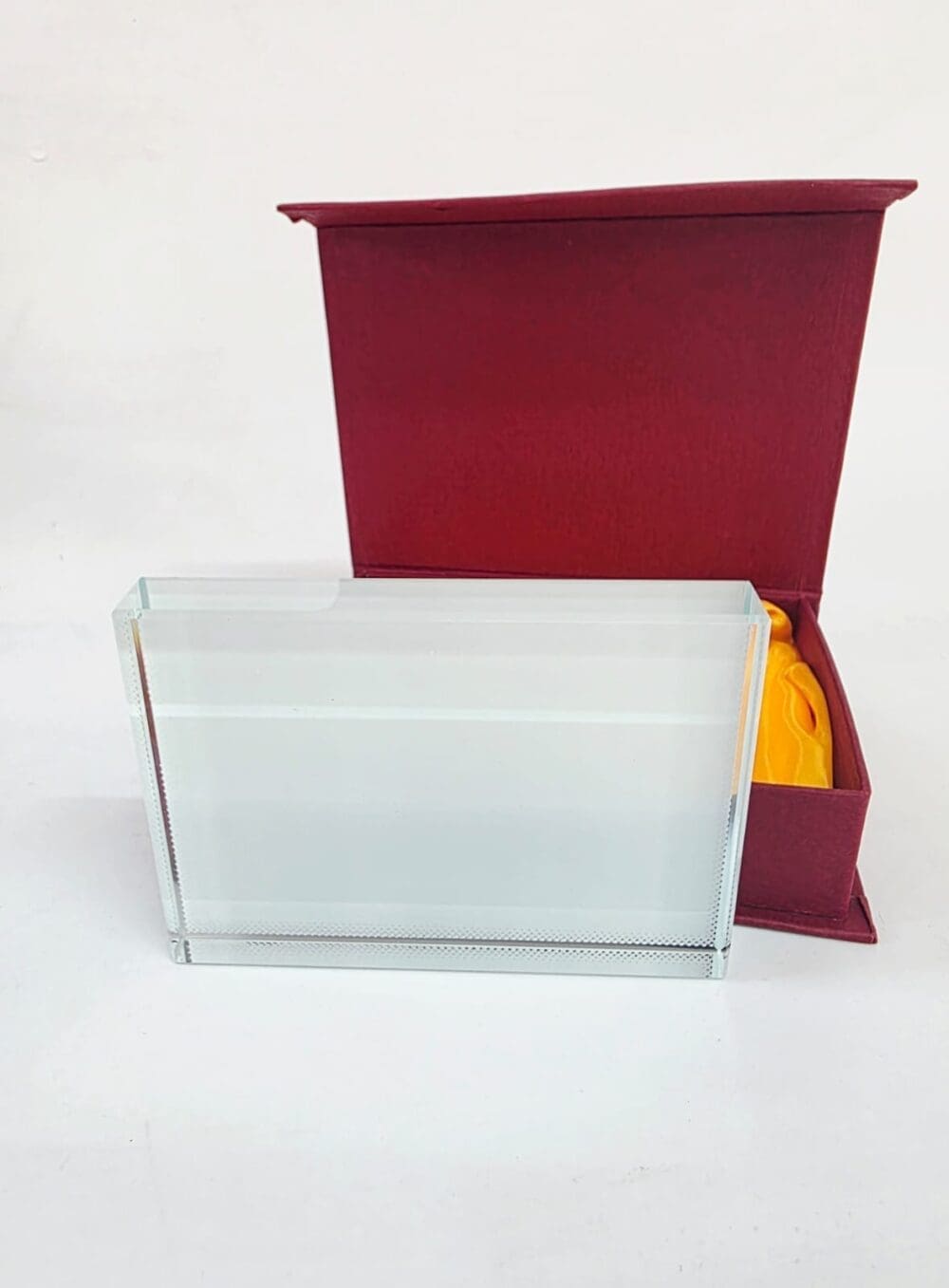 Sublimation Blanks : 2cm Thick Sublimation Crystal Glass (9 × 13 cm) – Premium Photo Block