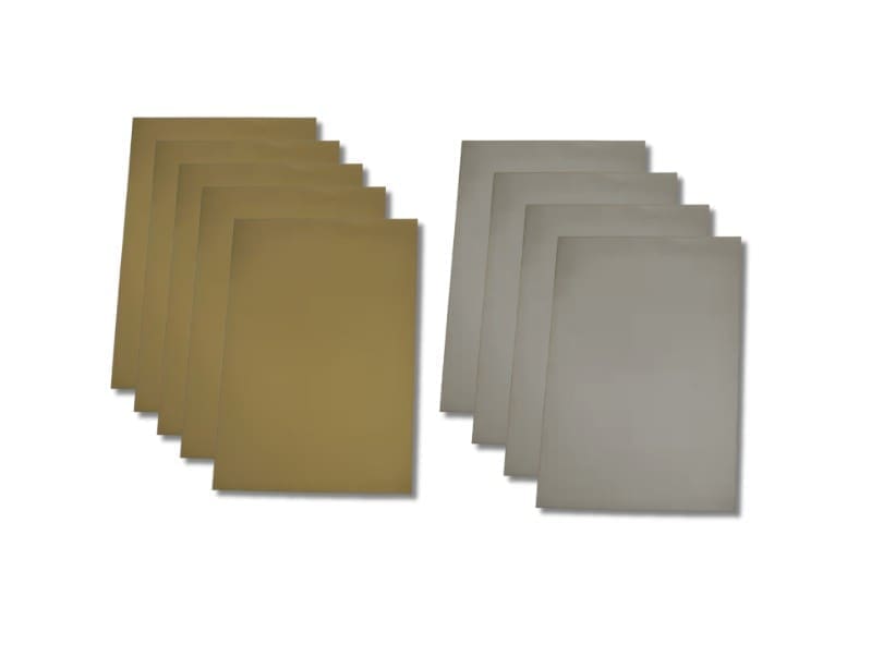 Arts & Crafts : Adhesive Scratch off Stickers Sheets, Gold & Silver (4 Sheets)