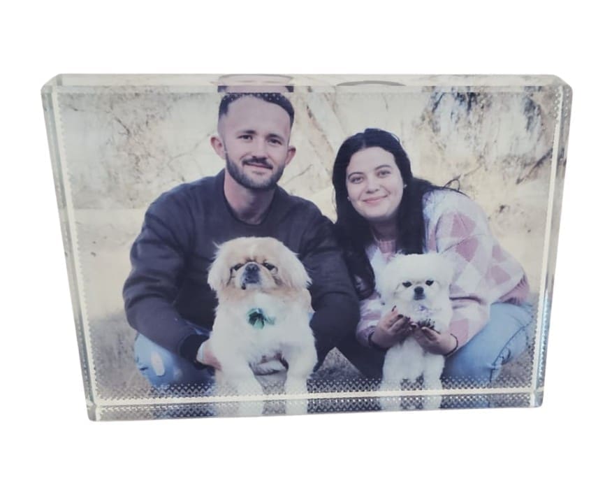 Sublimation Blanks : 2cm Thick Sublimation Crystal Glass (9 × 13 cm) – Premium Photo Block